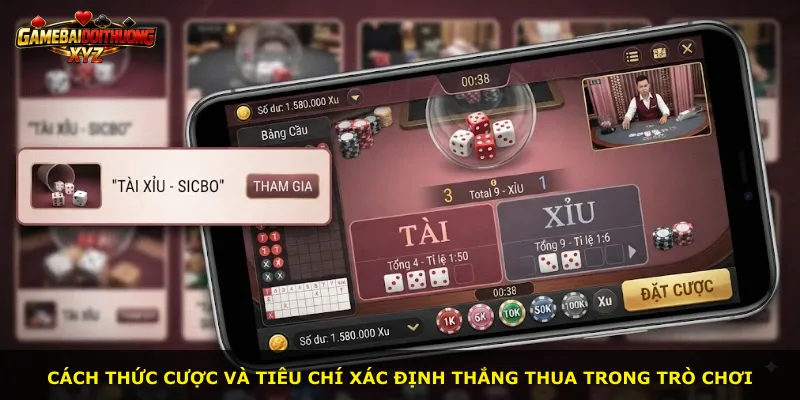 Cách thức cược và tiêu chí xác định thắng thua trong trò chơi