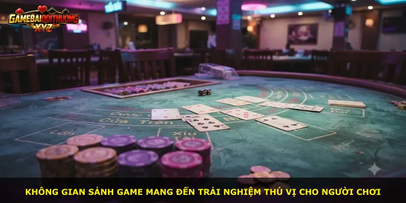 Không gian sảnh game mang đến trải nghiệm thú vị cho người chơi