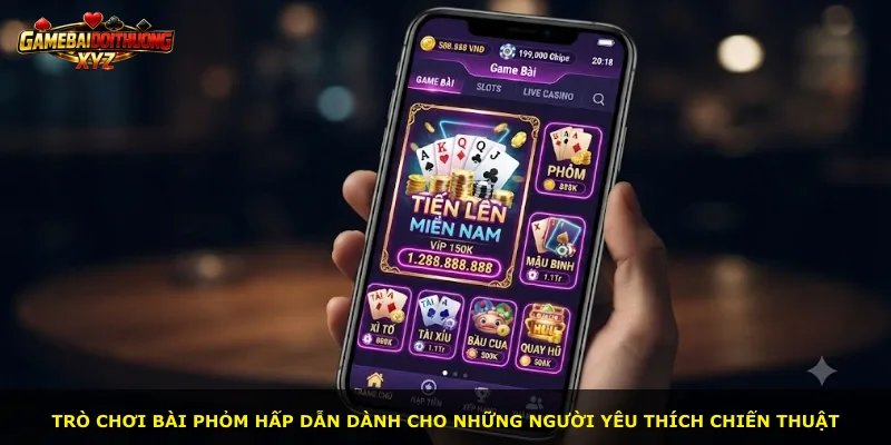 Trò chơi bài phỏm hấp dẫn dành cho những người yêu thích chiến thuật